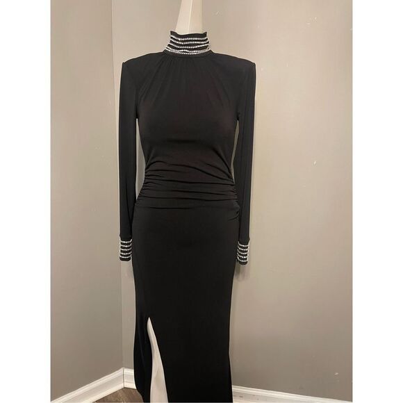 NWT Cinq a Sept Izzy Gown in Black Size 6 $695 - Picture 6 of 9